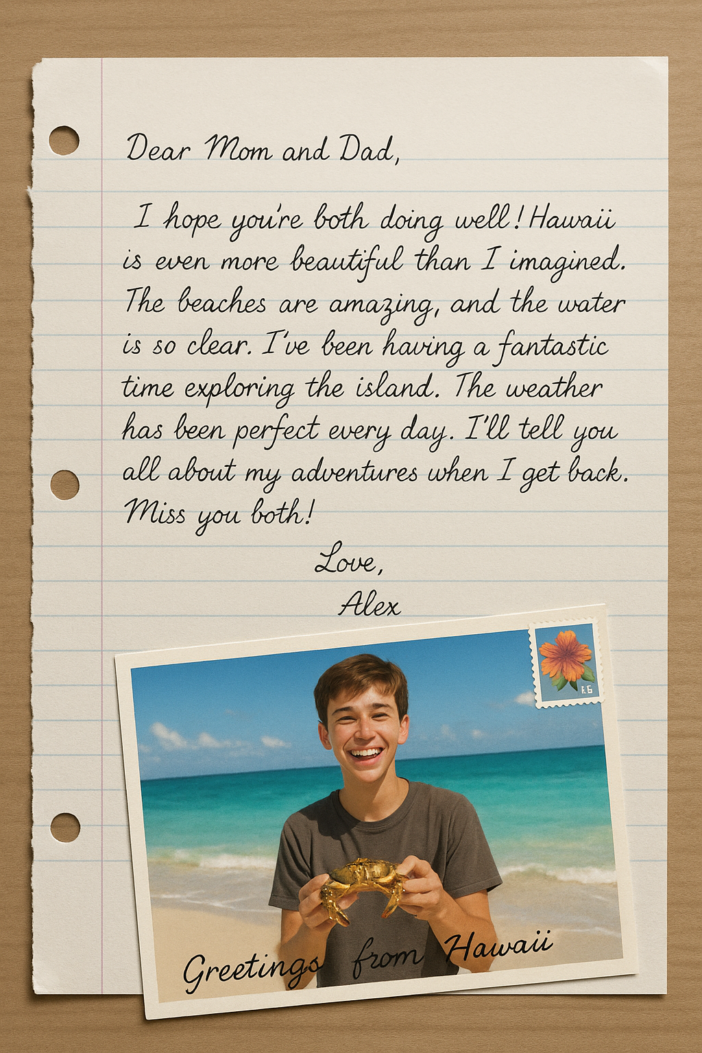 Personalized letter
